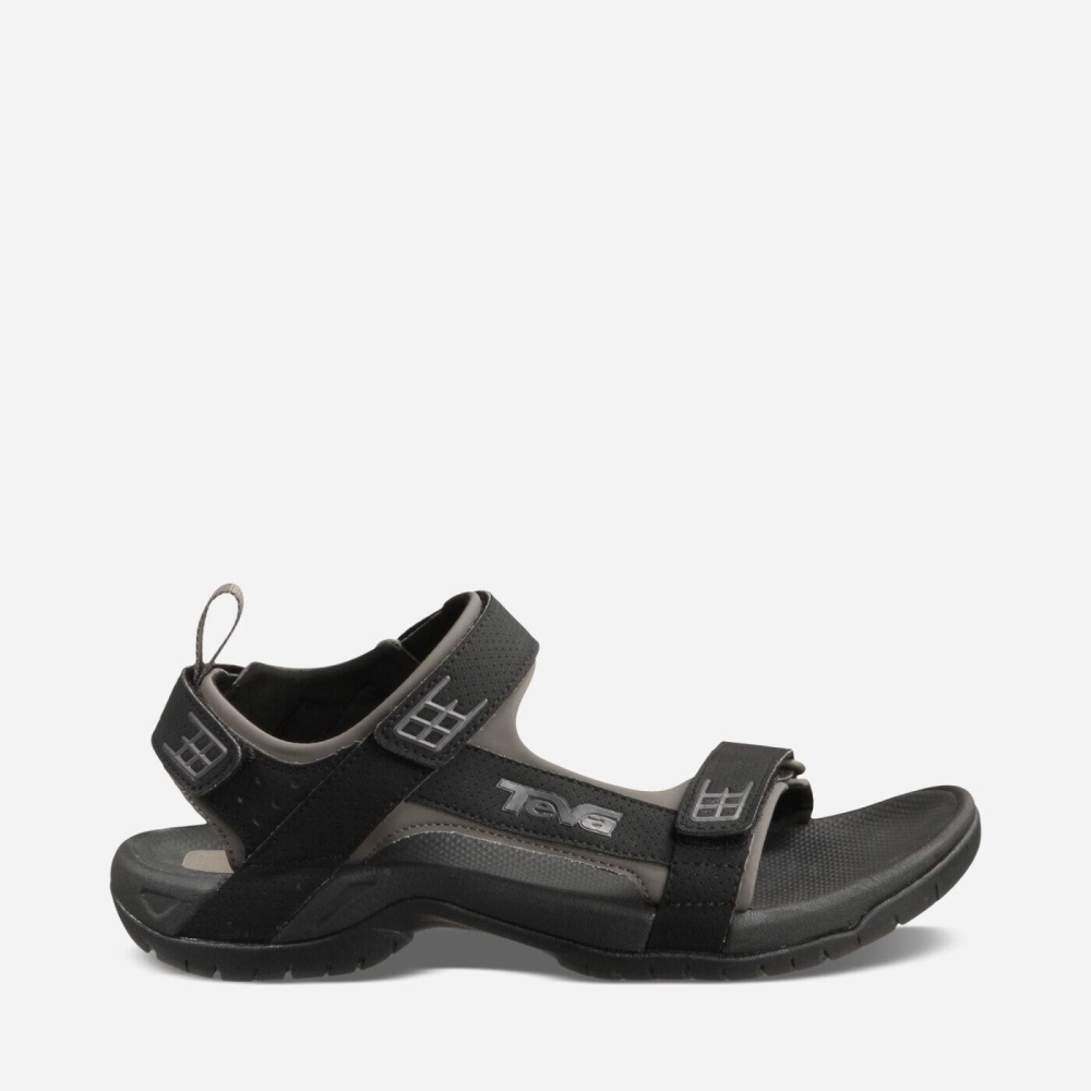 Teva Minam - Men's Teva Hiking Sandals - Black | India (QDLU26897)